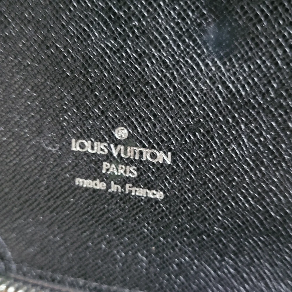 Louis Vuitton Full Zip Travel Case Organizer Atoll Ardoise Taiga Leather../COA